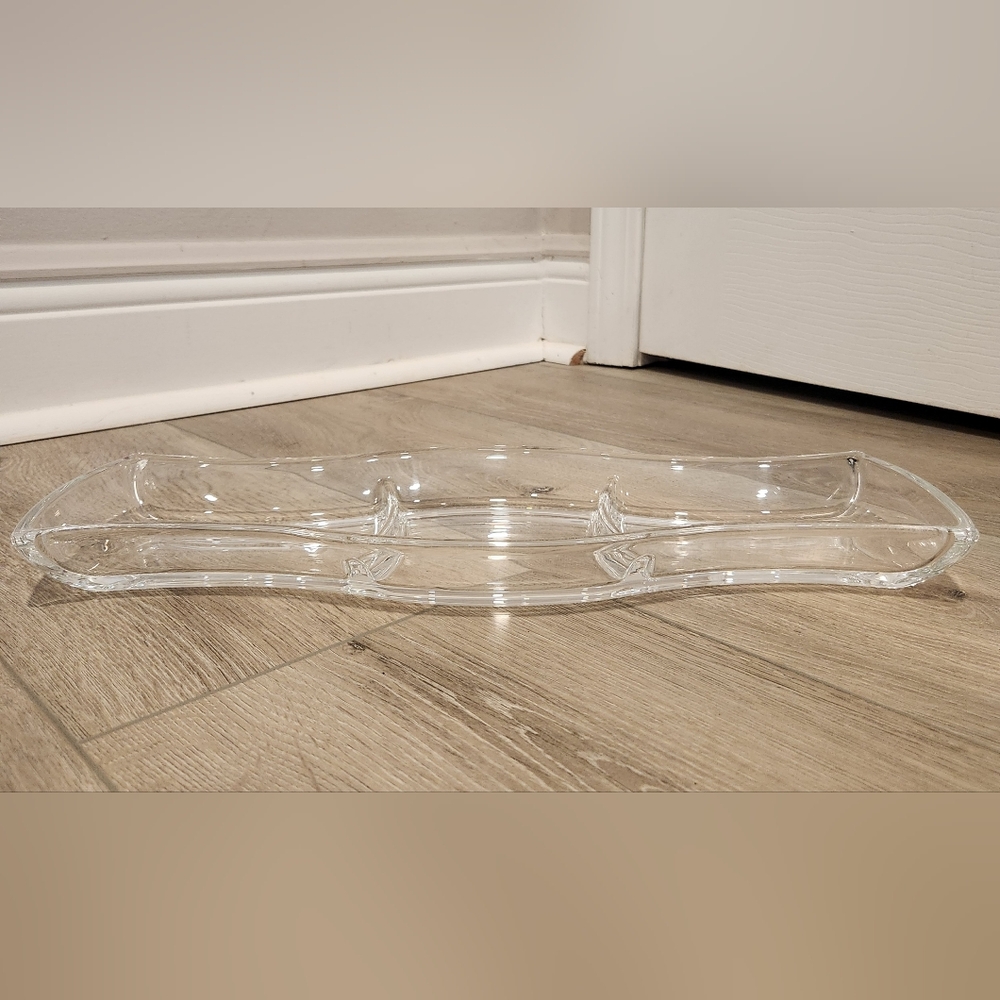 Divided Glass Serving Dish